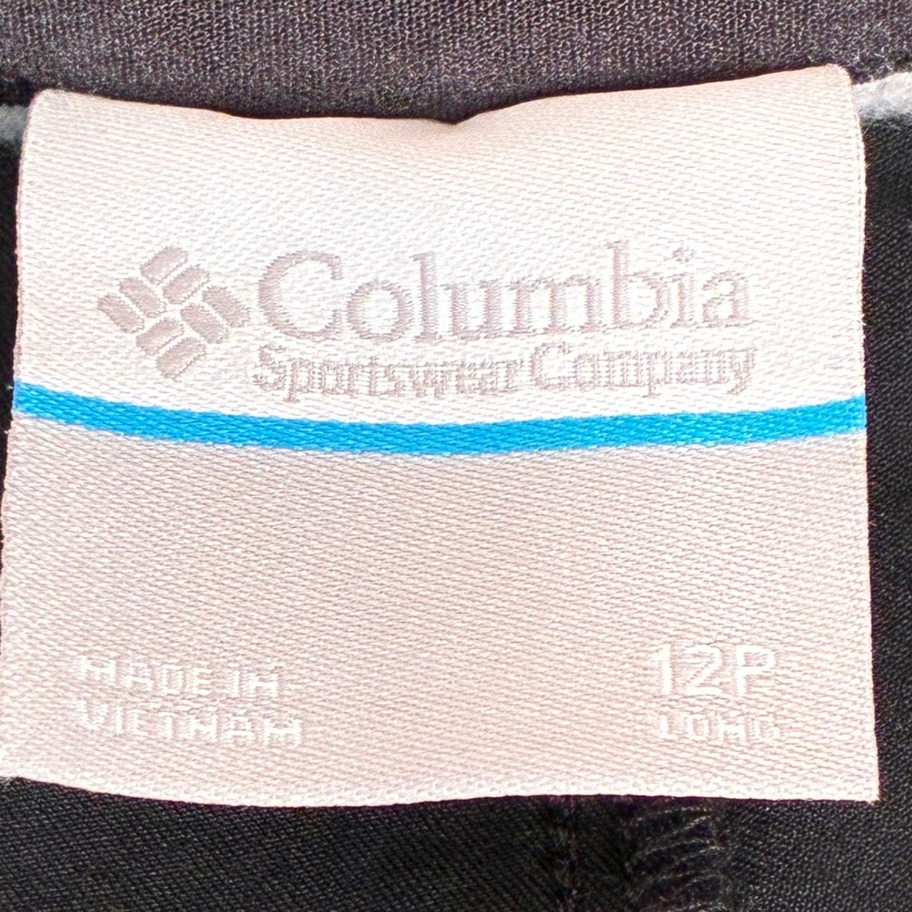 Columbia Omni Shield active pants Women's 12 plus tall Black Pockets Hiking - Picture 2 of 8